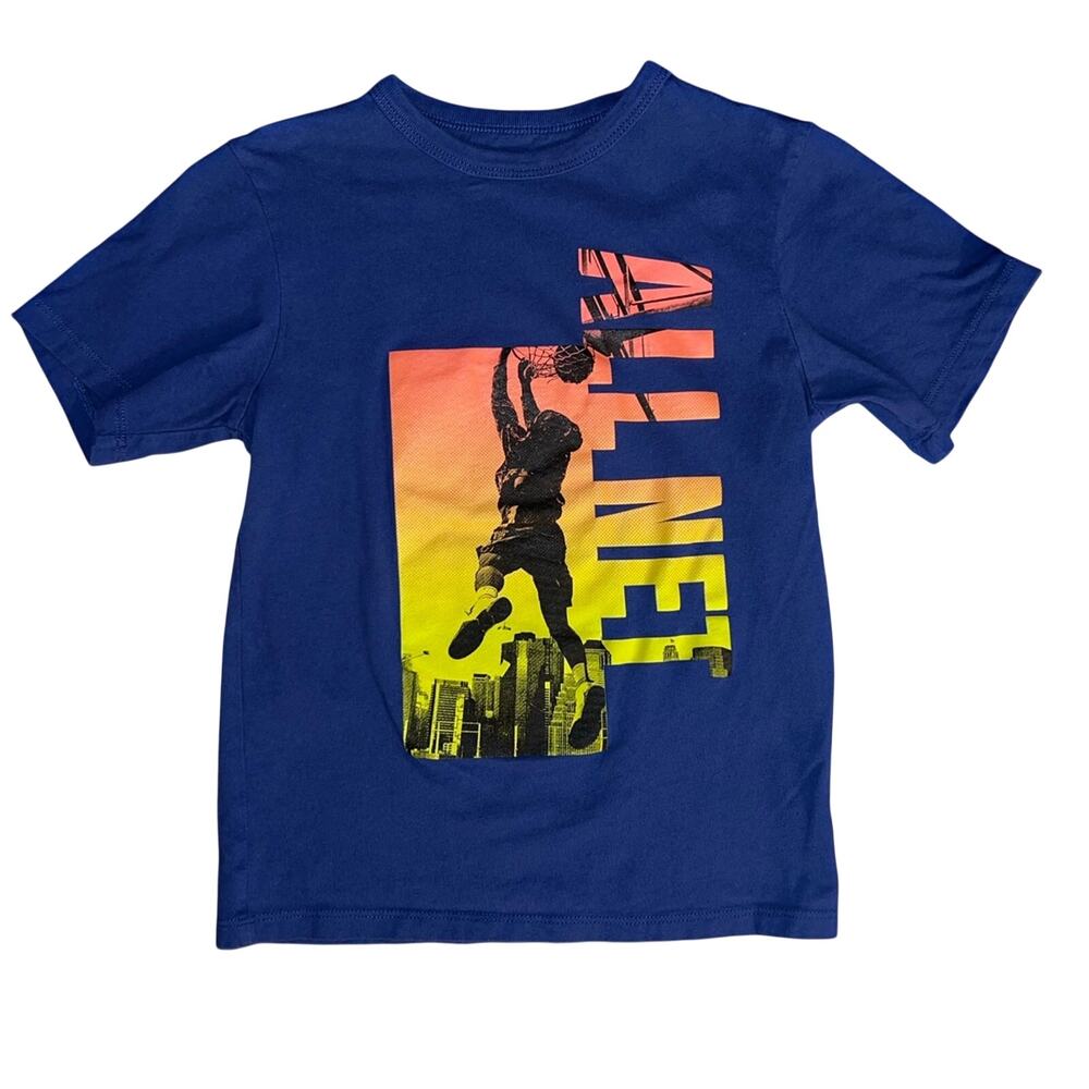 All Net Boys Basketball Children’s Place Blue T-shirt - Size: S (5/6)